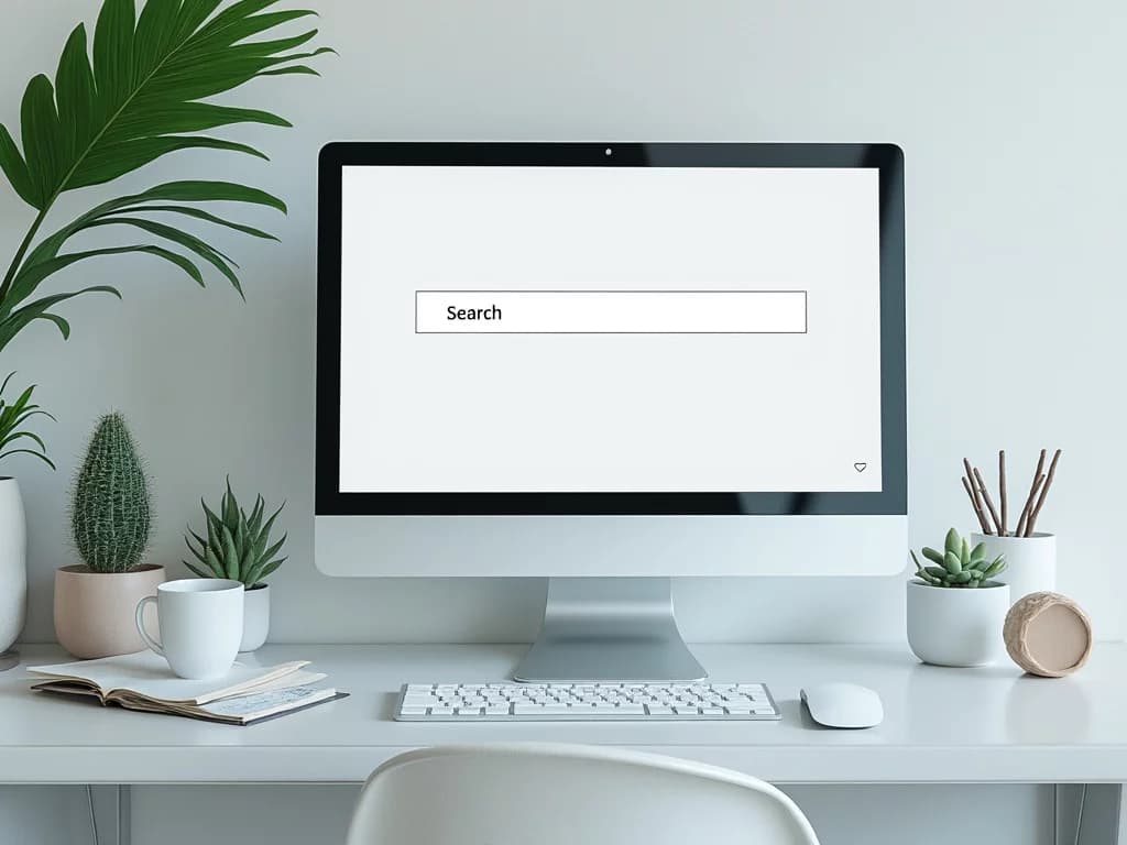 Personal Computer with a search window visible on the screen