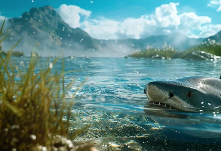 Illustration of a shark, representing the Sharkstracker.com platform.
