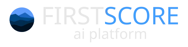 FirstScore AI Platform interface