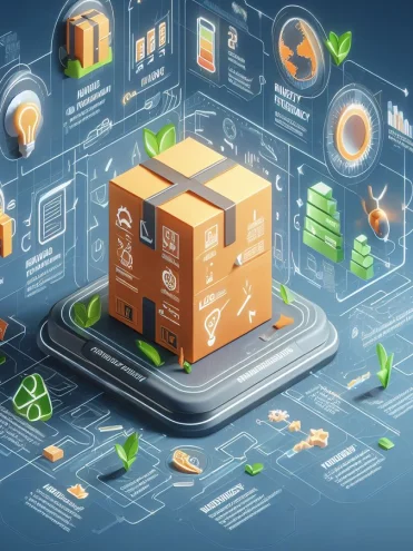 Symbolic image of a product wrapped like a present.