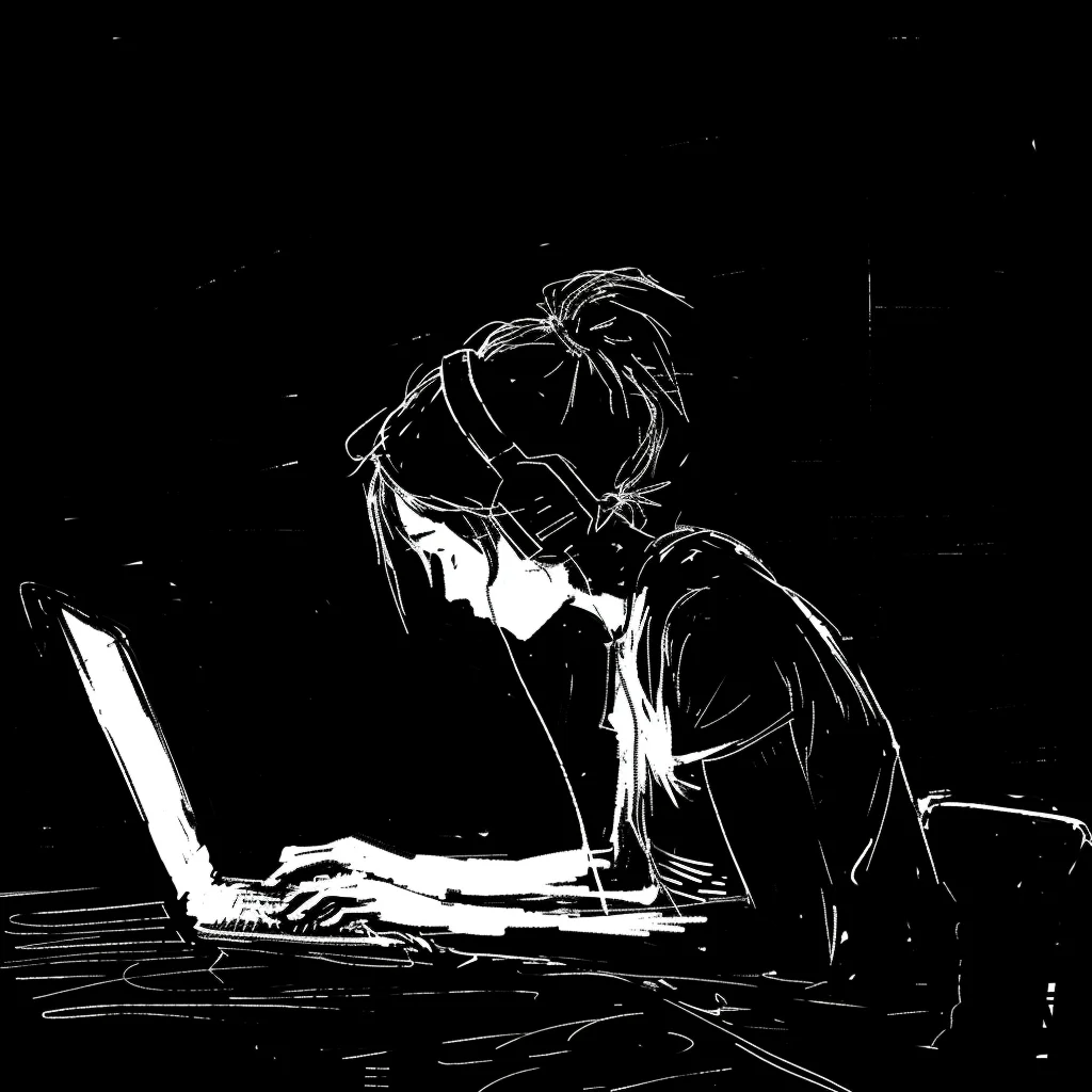 Office worker preparing to run AI platform